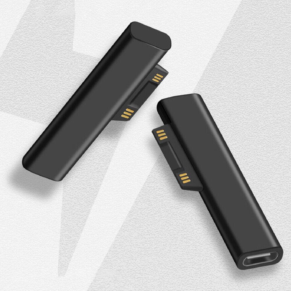 Au Black Type-C To PD Fast Charging Connector Adapter For Surface Pro 3/4/5/6/7 - Image 2