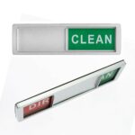 Magnet Clean Dirty Dishwasher Indicator Sign with Non-Scratch Magnetic Backing - Image 2