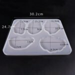 Silicone Making Mould Jewelry Craft Resin Coaster DIY Clay Casting Mold Tool Hot - Image 6