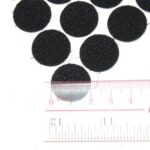 100 pairs Black 20mm (100 Hook, 100 Loop) Adhesive Stick On Coins Dots AU - Image 3