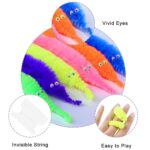 10PCS Magic Trick Twist Wiggly Worm Furry Teaser Funny Invisible Caterpillar AU - Image 5