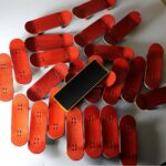 10PCS Proffessional fingerboard black foam grip tape 38X110mm super grippy - Image 3