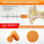 10Pairs Disposable Foam Ear Plug Noise Reducer uncorded individual wrap - Image 3