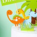 11pcs Dinosaurs Cake Topper Jurassic Park Dinosaur Birthday Party Cupcake Topper - Image 3