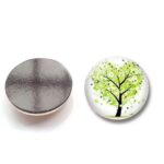 12pcs Magnets Tree Of Life Glass Stickers Whiteboard Decoration Fridge - Image 2