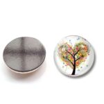12pcs Magnets Tree Of Life Glass Stickers Whiteboard Decoration Fridge - Image 3