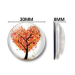 12pcs Magnets Tree Of Life Glass Stickers Whiteboard Decoration Fridge - Image 4