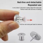 15X Metal Button Pins For Jeans Adjustable Jean Pants Instant No Sew Replacement - Image 6