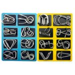 16X Puzzle Brain Teaser Game Toy IQ Puzzles Metal Wire Classic Disentanglement - Image 5