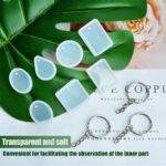 20Pcs Silicone Mold DIY Keychain Pendant Casting Resin Epoxy Jewelry Making Tool - Image 7