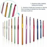 2mm-8mm/2mm-10mm Metal Handle Crochet Hook Knitting Needles Set Aluminum 14pcs - Image 5