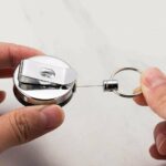 2x Heavy Duty Metal Chain Retractable Pull Key Ring Belt Clip ID Card Holder A - Image 6