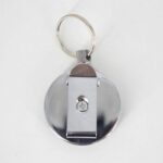 2x Heavy Duty Metal Chain Retractable Pull Key Ring Belt Clip ID Card Holder A - Image 5