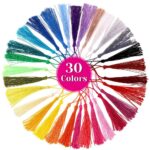 30X Fringe Tassel Hanging DIY Craft Bookmark Sewing Finishes Trim Macaron Color - Image 5