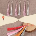 30X Fringe Tassel Hanging DIY Craft Bookmark Sewing Finishes Trim Macaron Color - Image 4