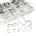 390pcs 1.5-10mm Stainless Steel Circlip Retaining Circlips E-Clip Rings Clips AU - Image 2
