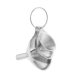 3X Stainless Steel Funnel Oil Liquid Funnel Metal Funnel With Hanging Rings - Image 4