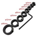 3-16mm Woodworking Drill Bit Depth Stop Collars Ring Positioner Drill Locator - Image 3