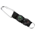 3-in-1 Compass Thermometer Outdoor Hiking Tactical Survival Carabiner Key Ring - Image 4