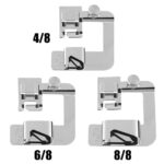 3x Rolled Hem Foot Domestic Sewing Machine Hemmer Presser Feet 4/8,6/8,8/8 Inch - Image 2