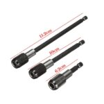 3x Screwdriver Kit Extension Quick Release 1/4 Hex Shank Holder Drill Bit Set - Image 2
