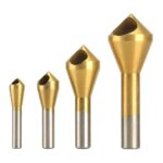 4Pcs Chamfer Deburring Crosshole Metal Tool Countersink Cutting Ti Drill Bit Set - Image 2