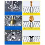 4Pcs Chamfer Deburring Crosshole Metal Tool Countersink Cutting Ti Drill Bit Set - Image 6