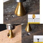 4Pcs Chamfer Deburring Crosshole Metal Tool Countersink Cutting Ti Drill Bit Set - Image 7