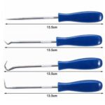 4pcs Car Pick&Hook Set O Ring Oil Seal Gasket Puller Remover Craft Hand Tool AU - Image 3