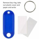 50pcs Mix Colours Plastic Key Ring Tags Name Tag Keyring Keychain Luggage Tags - Image 3