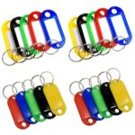 50pcs Mix Colours Plastic Key Ring Tags Name Tag Keyring Keychain Luggage Tags - Image 5