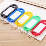 50pcs Mix Colours Plastic Key Ring Tags Name Tag Keyring Keychain Luggage Tags - Image 4