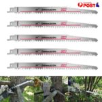 5PCS 240mm Long Reciprocating Saw Blades 5TPI Wood Timber Pruning Tools - Image 2