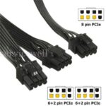 5× PCI-E 8pin To Dual 6/8pin PCIE PCI Express GPU Power Adapter Splitter Cable - Image 3