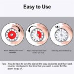 60 Minutes Kitchen Timer Counter Time Oven Mechanical Visual Timers Magnetic 8CM - Image 2