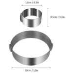 Cake Mold Round Adjustable Stainless Steel Baking Cake Ring For Mousse 6cm-12cm - Image 7