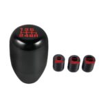 6-Speed Manual Aluminum Car Gear Stick Shift Knobs Black Shifter Lever Universal - Image 3