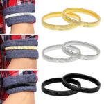 6pcs Shirt Sleeve Holders Arm Bands Elastic Metal Armbands Men Ladies Fashion AU - Image 2