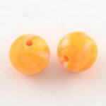 70X 7mm Beads Acrylic Plastic Jewellery Round Mixed Colours Crafts Spacer Loose - Image 7