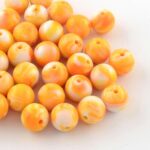70X 7mm Beads Acrylic Plastic Jewellery Round Mixed Colours Crafts Spacer Loose - Image 6