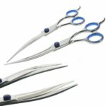 7 Pet Grooming Scissors Set Straight Curved Dog Cat Cutting Thinning Shears7pcs - Image 5