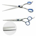 7 Pet Grooming Scissors Set Straight Curved Dog Cat Cutting Thinning Shears7pcs - Image 3