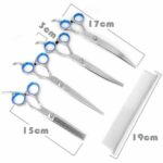 7 Pet Grooming Scissors Set Straight Curved Dog Cat Cutting Thinning Shears7pcs - Image 2