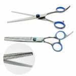 7 Pet Grooming Scissors Set Straight Curved Dog Cat Cutting Thinning Shears7pcs - Image 4