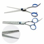 7  Professional Pet Dog Grooming Scissors Shear Hair Cutting Set Curved Tool Kit - Image 4