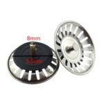 AU Stainless Steel Kitchen Sink Strainer Plug Waste Drain Stopper Filter A++ - Image 2