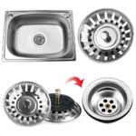 AU Stainless Steel Kitchen Sink Strainer Plug Waste Drain Stopper Filter A++ - Image 5