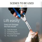 Blue Stainless Steel Fishing Pliers Hook Remover Line Cutter Split Ring Gripper - Image 4