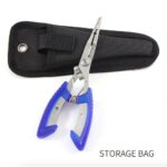 Blue Stainless Steel Fishing Pliers Hook Remover Line Cutter Split Ring Gripper - Image 6