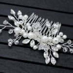 Bridal Headpieces Crystal Wedding Accessories White Jewelry Hair Comb Party AU - Image 2